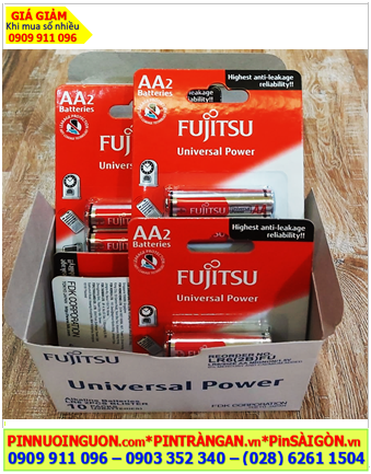 COMBO 1HỘP 20viên (10vỉ 2 viên) Pin AA 1.5v Alkaline FUJITSU LR6-FU-W Made in INdonesia chỉ 229.000/1HỘP